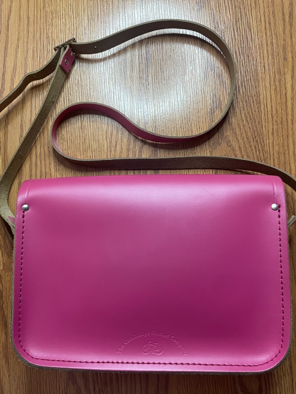 The Cambridge Satchel Company Pink Leather Mini Satchel Crossbody Bag - Picture 3 of 16
